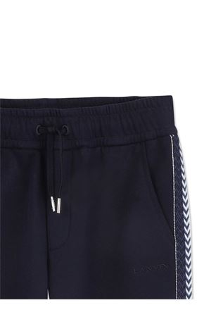 pantaloni in cotone blu LANVIN KIDS | N30372855
